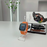 Smartwatch WS-79 ULTRA 2 | Kit 3 pulseiras | Pulseira de Couro e Metal