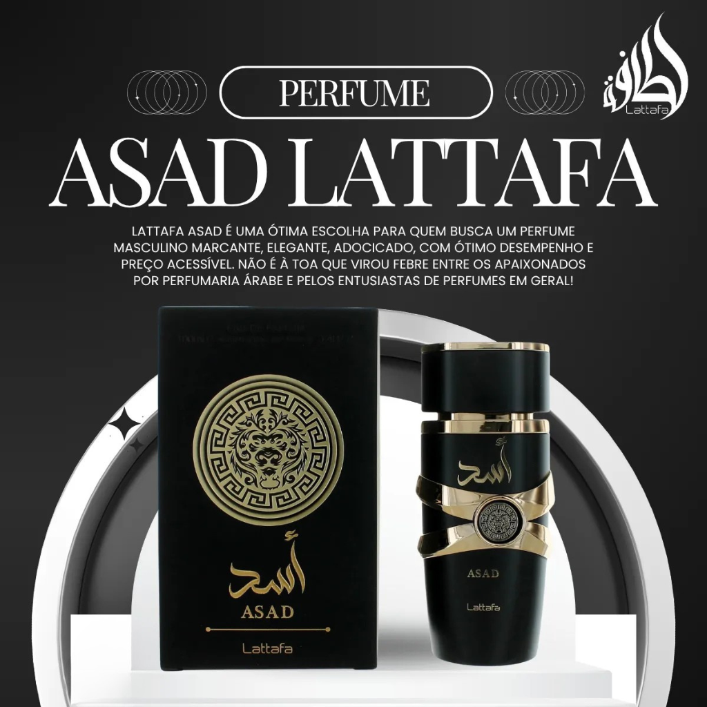 Perfume Árabe Lattafa Asad Eau de Parfum Masculino
