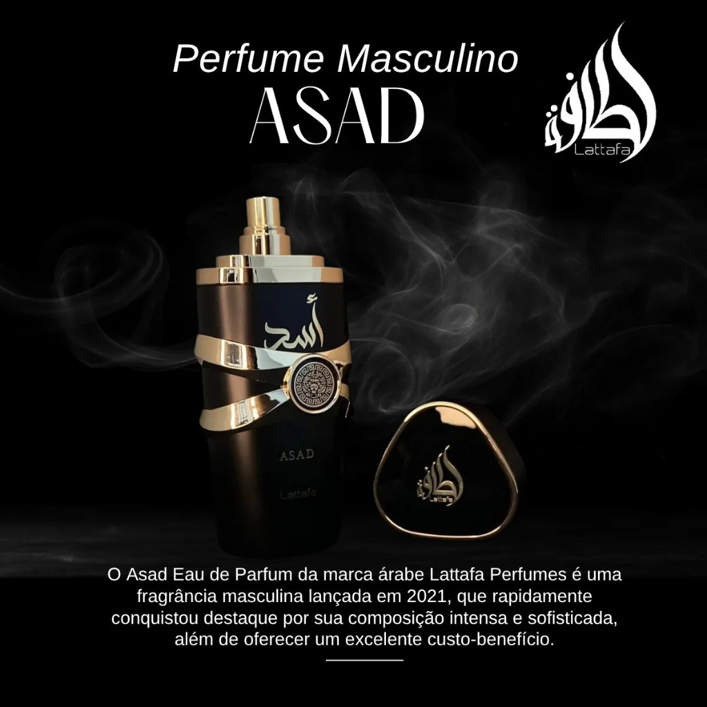 Perfume Árabe Lattafa Asad Eau de Parfum Masculino