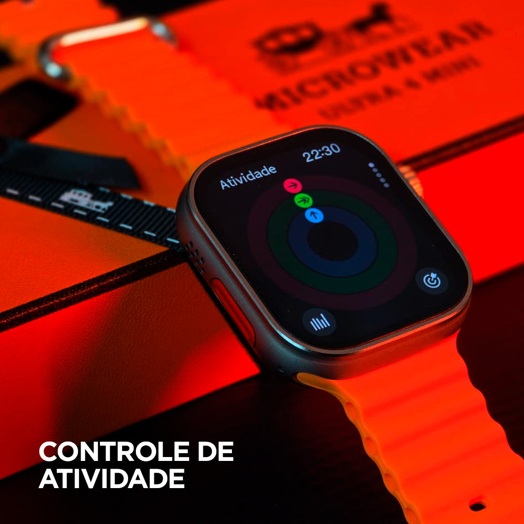 Smartwatch Microwear Ultra 4 Mini | Series 11 | Responde Whatsapp | À Prova D'Água 3atm