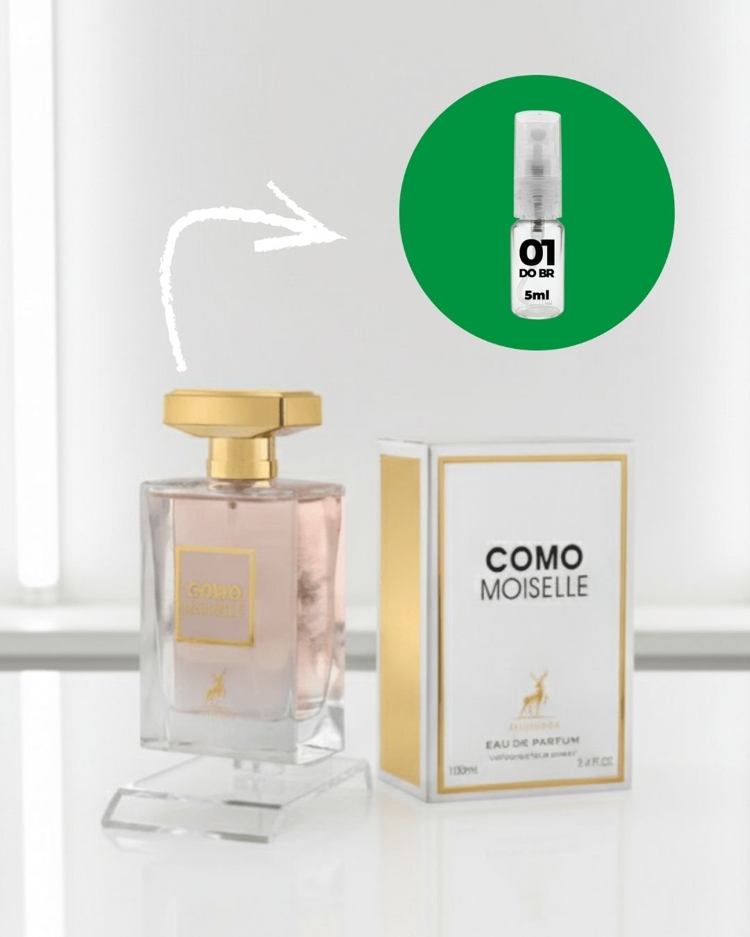 [DECANT] Perfume Árabe Como Moiselle Maison Alhambra Eau de Parfum Feminino - 01 do Brasil