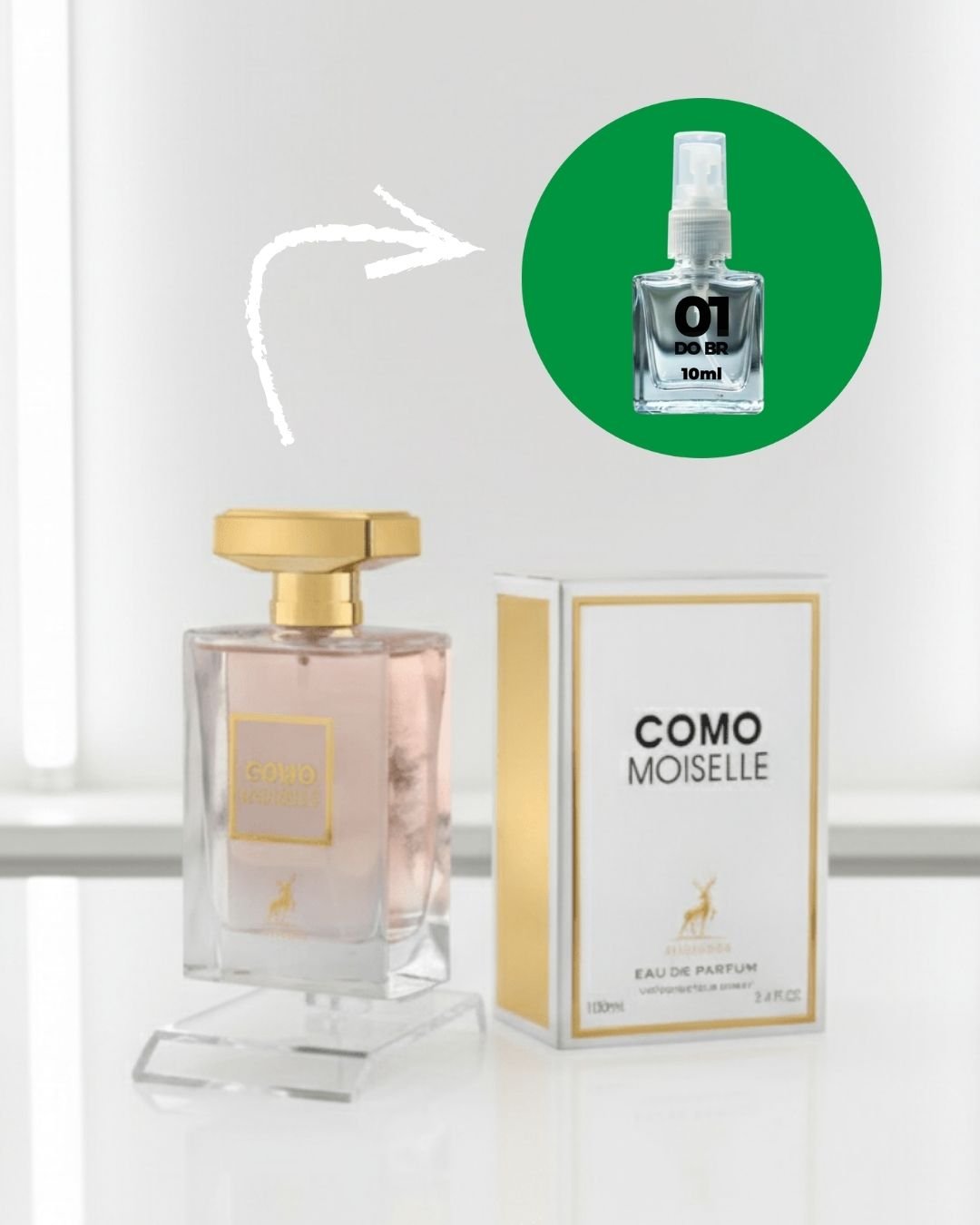[DECANT] Perfume Árabe Como Moiselle Maison Alhambra Eau de Parfum Feminino - 01 do Brasil