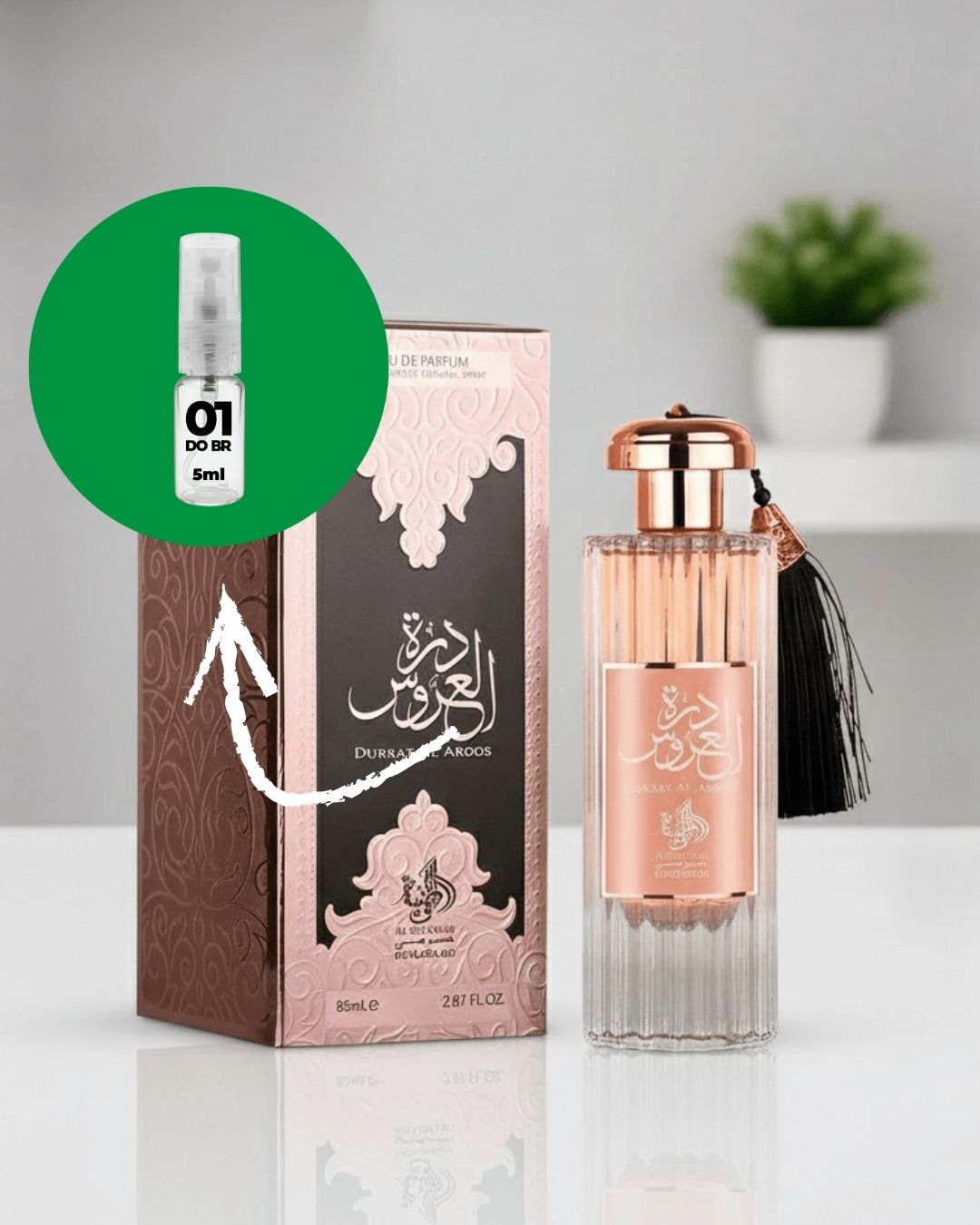 [DECANT] Perfume Árabe Durrat Al Aroos Eau de Parfum 100ml - 01 do Brasil