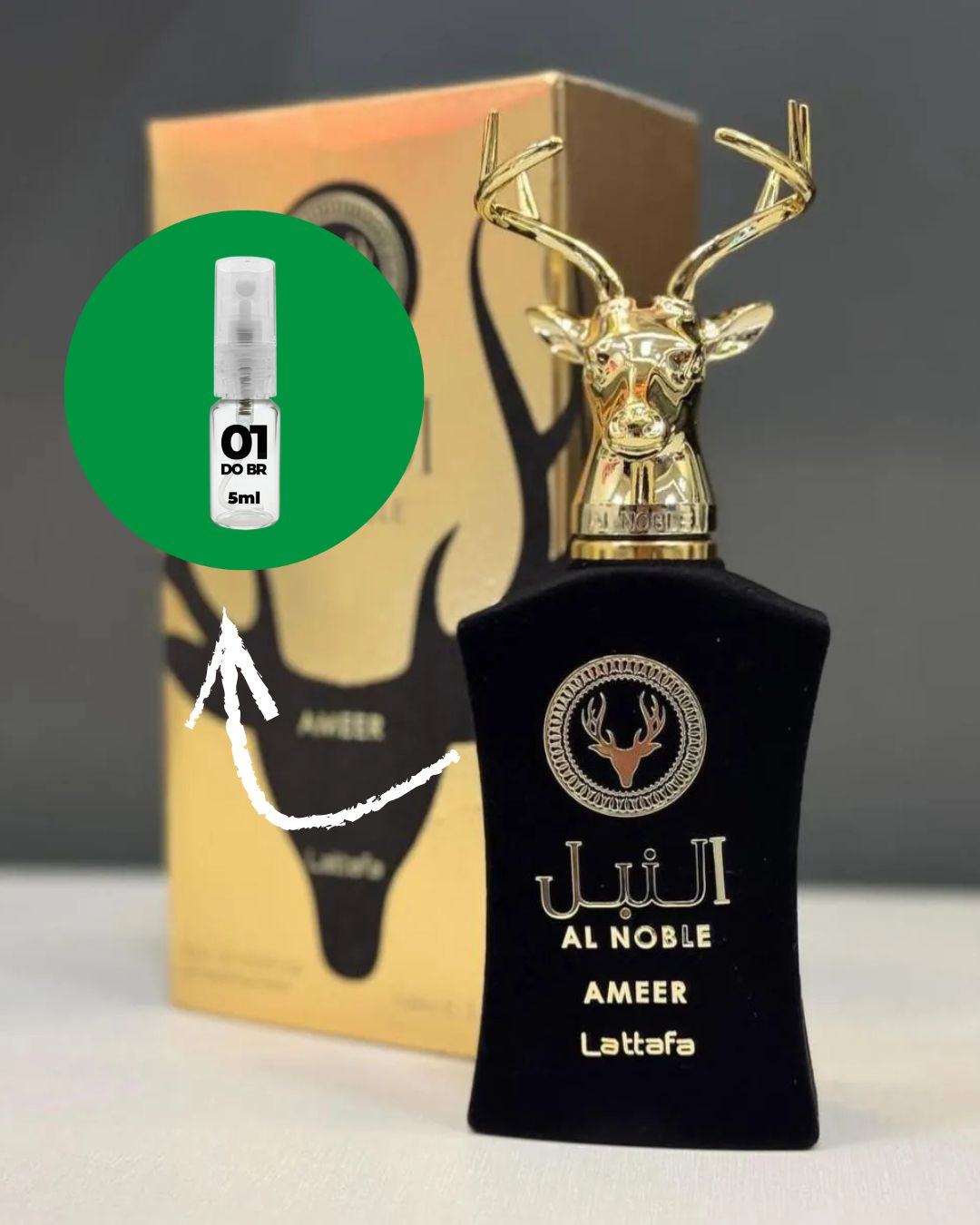 [DECANT] Perfume Árabe Lattafa Al Noble Ameer Eau de Parfum - 01 do Brasil