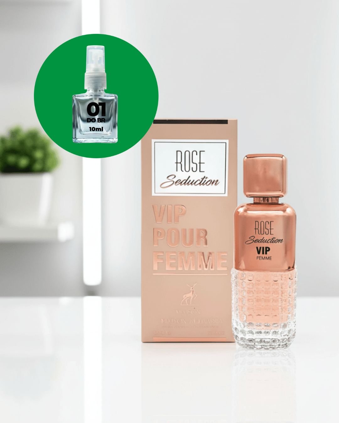 [DECANT] Perfume Árabe Rose Seduction Vip Eau de Parfum Feminino - 01 do Brasil