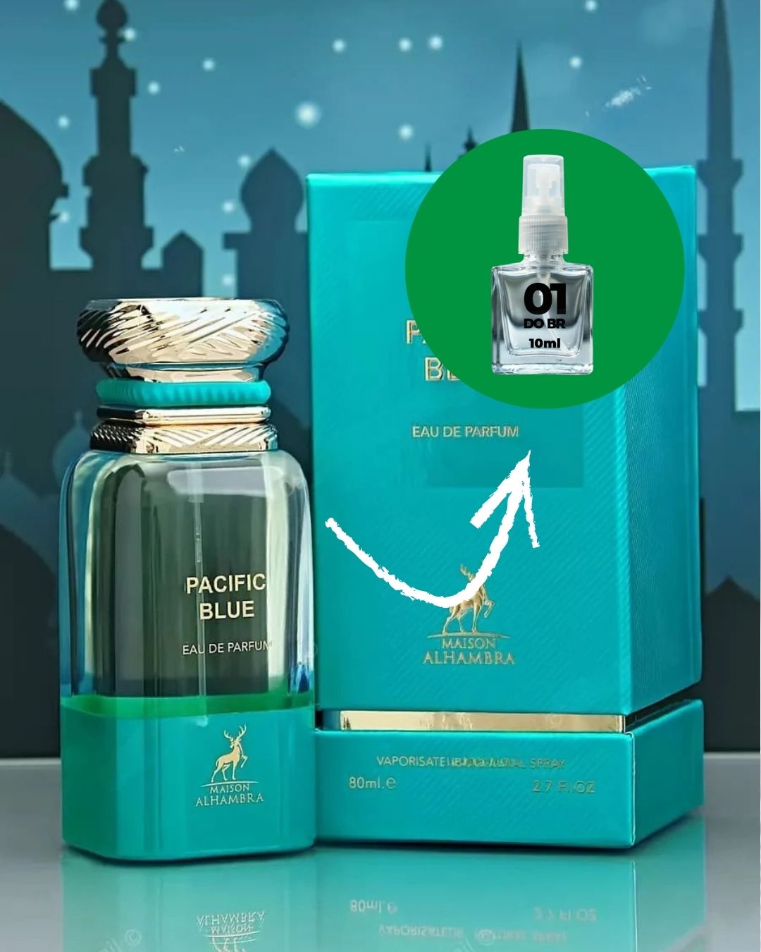 [DECANT] Perfume Pacific Blue 30ml Maison Alhambra - 01 do Brasil