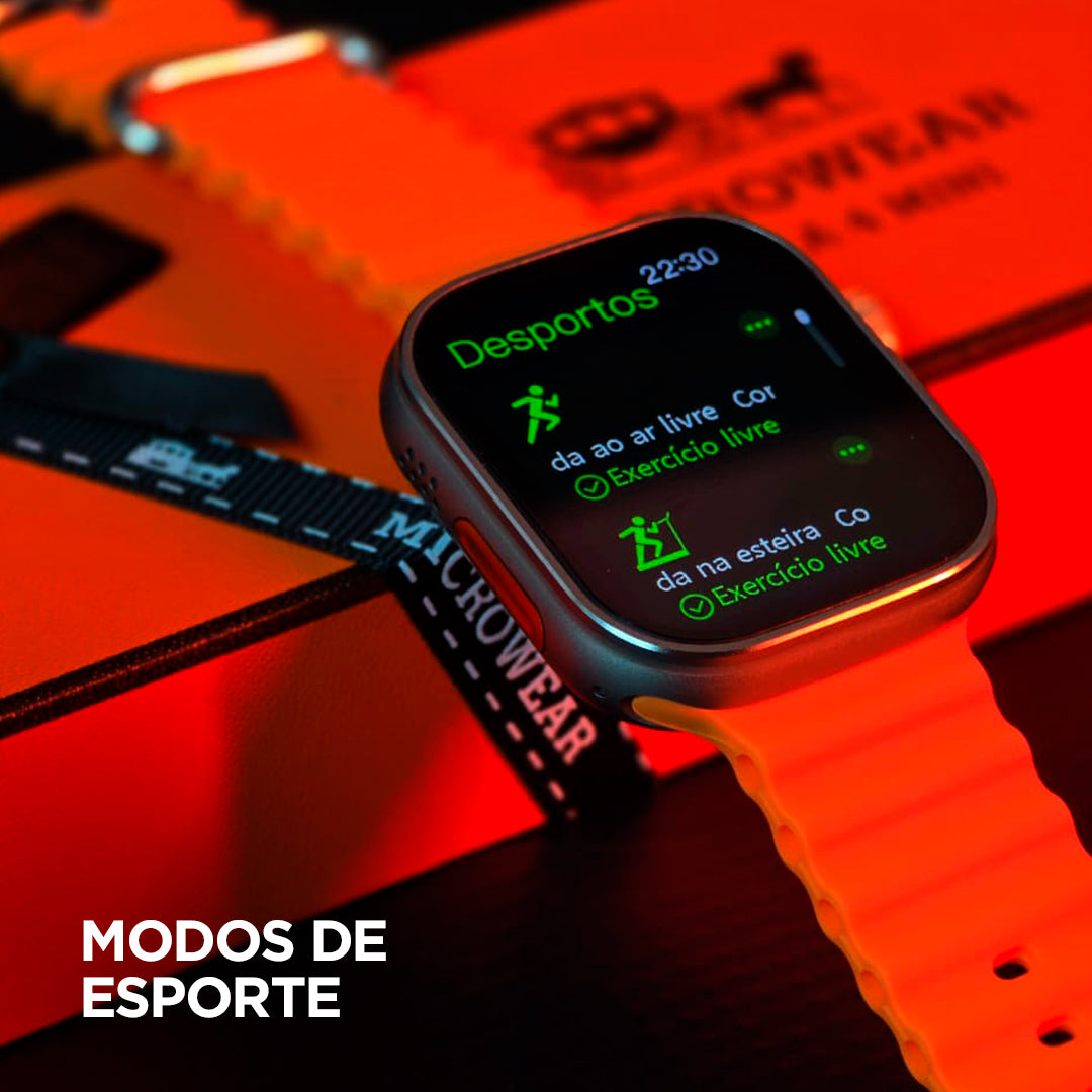 Smartwatch Microwear Ultra 4 Mini | Series 11 | Responde Whatsapp | À Prova D'Água 3atm