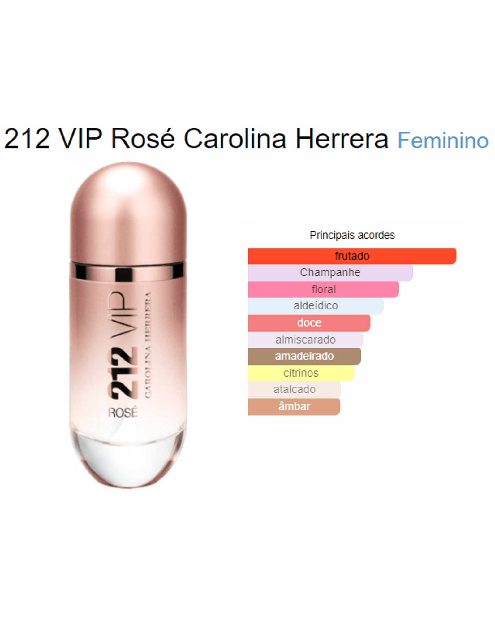 Perfume 212 Vip Rose Carolina Herrera 125ml - 01 do Brasil