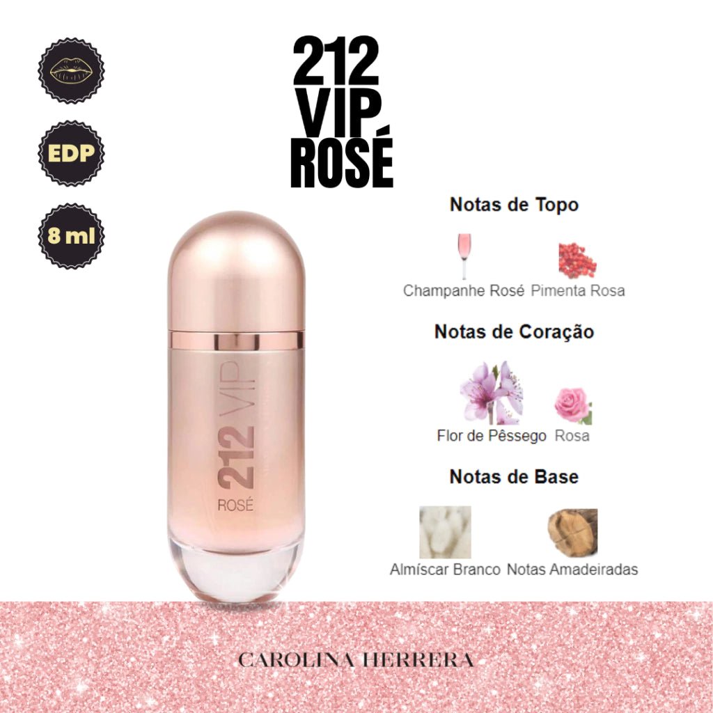 Perfume 212 Vip Rose Carolina Herrera 125ml - 01 do Brasil