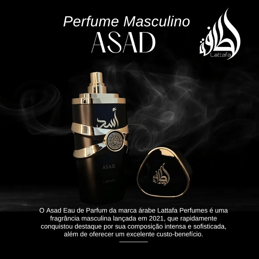 Perfume Árabe Lattafa Asad Eau de Parfum Masculino - 01 do Brasil