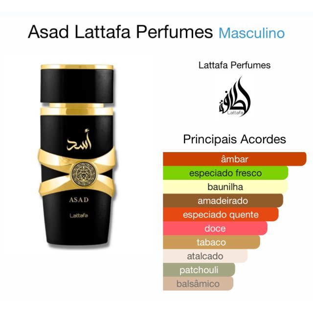 Perfume Árabe Lattafa Asad Eau de Parfum Masculino - 01 do Brasil