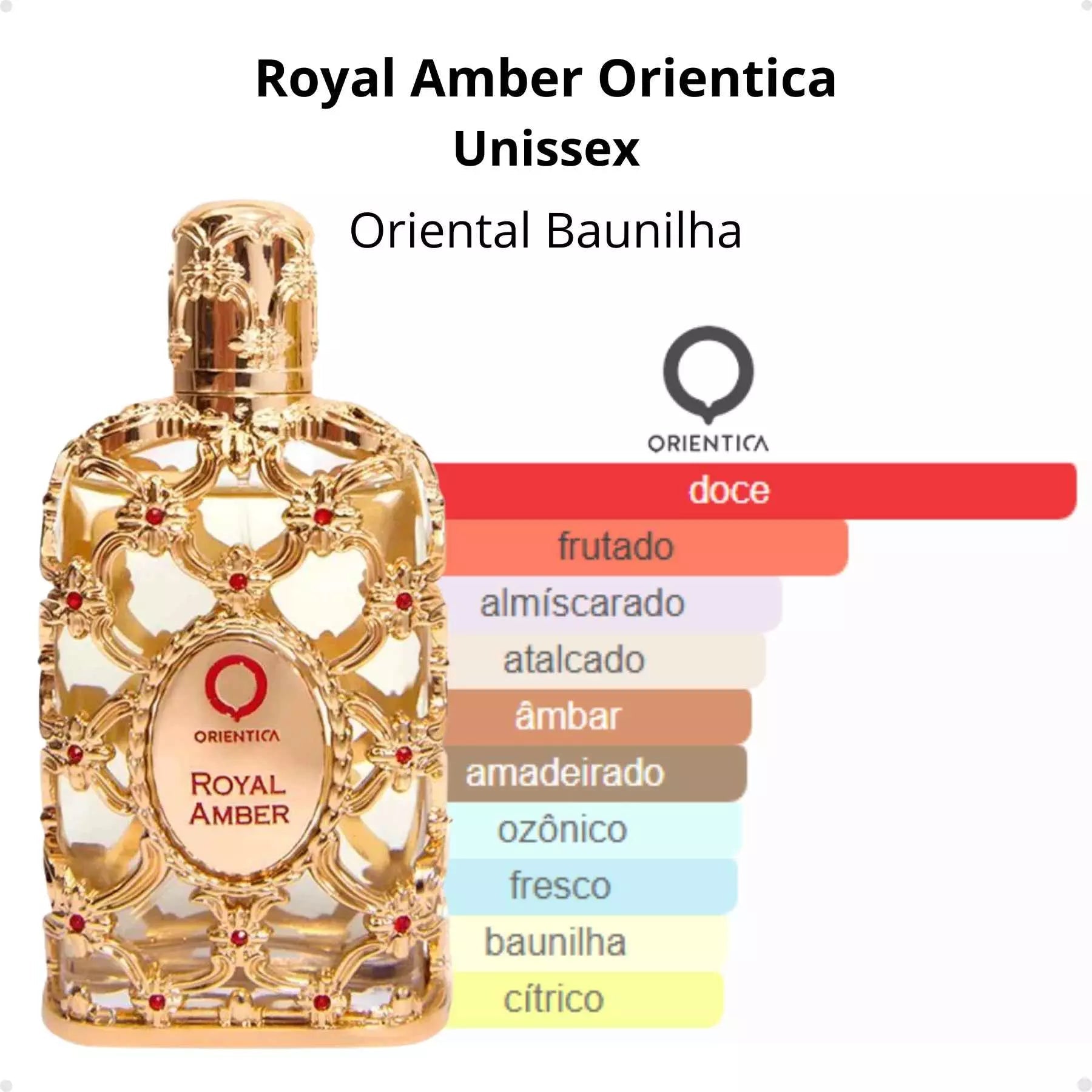 Perfume Árabe Royal Amber Orientica - 01 do Brasil