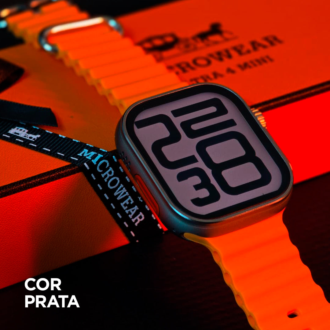 Smartwatch Microwear Ultra 4 Mini | Series 11 | Responde Whatsapp | À Prova D'Água 3atm