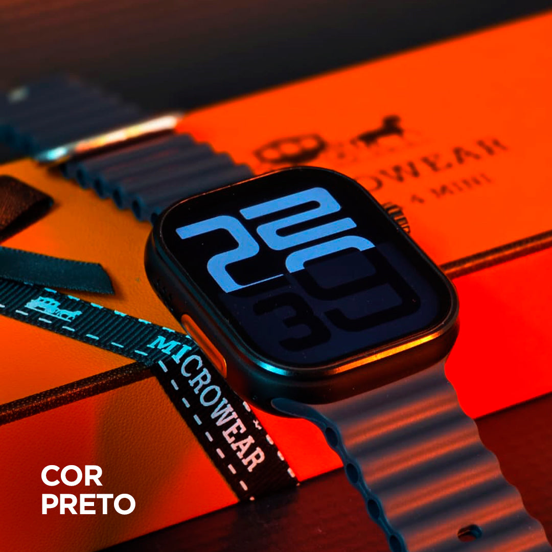 Smartwatch Microwear Ultra 4 Mini | Series 11 | Responde Whatsapp | À Prova D'Água 3atm