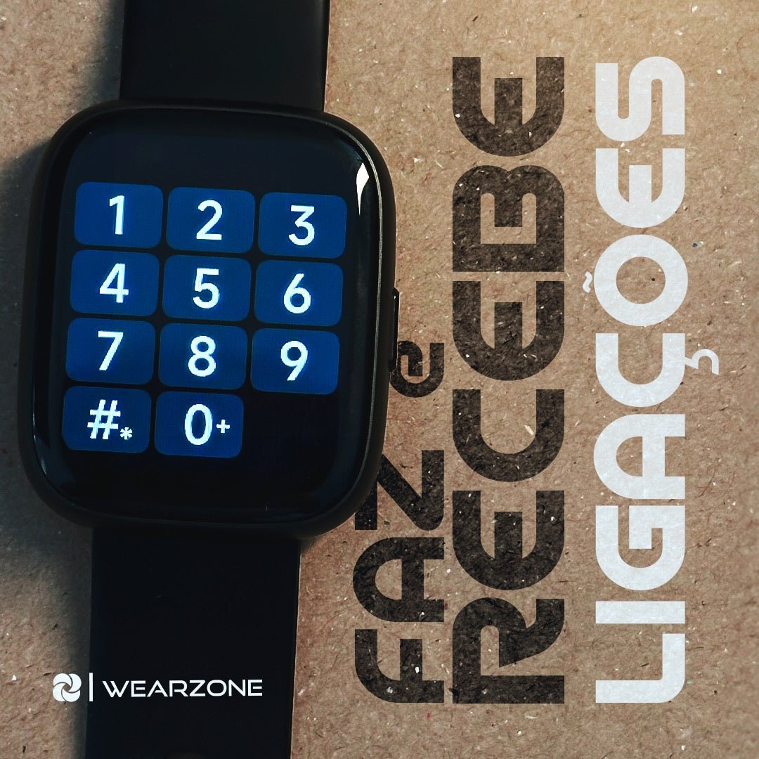 Smartwatch Wearzone Pulse | 3 atm À prova d'água | Bateria dura muito - 01 do Brasil