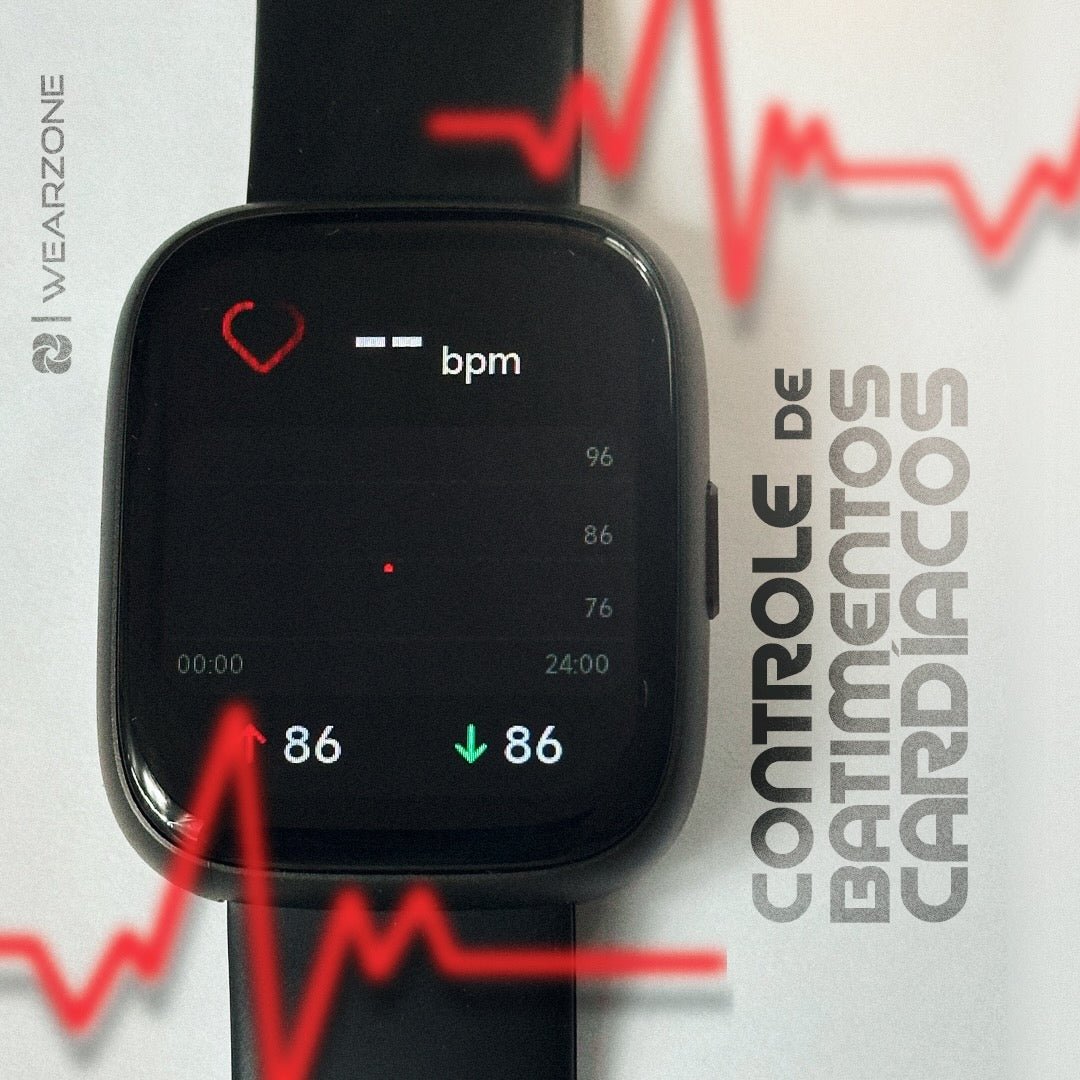 Smartwatch Wearzone Pulse | 3 atm À prova d'água | Bateria dura muito - 01 do Brasil