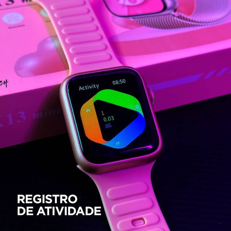 Smartwatch X13 Mini | Kit 3 Pulseiras | Custo Benefício - 01 do Brasil