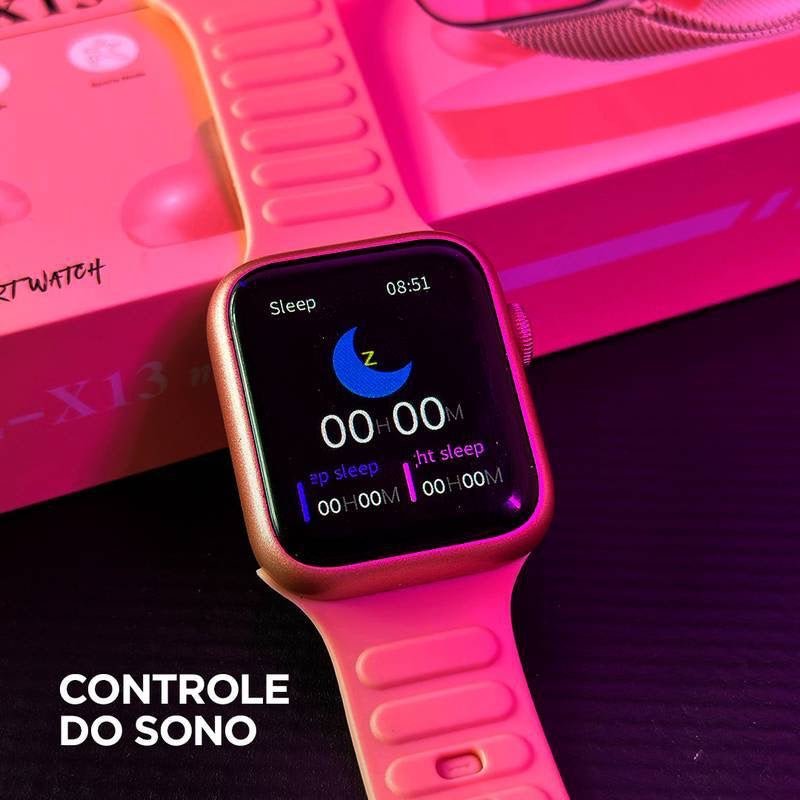 Smartwatch X13 Mini | Kit 3 Pulseiras | Custo Benefício - 01 do Brasil
