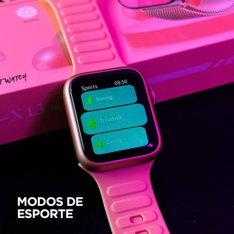 Smartwatch X13 Mini | Kit 3 Pulseiras | Custo Benefício - 01 do Brasil