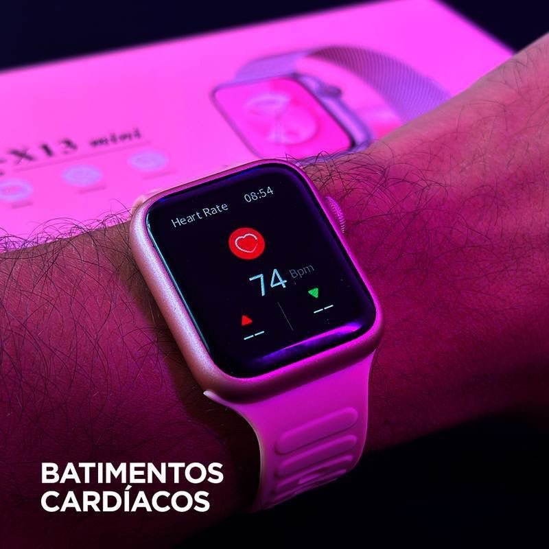 Smartwatch X13 Mini | Kit 3 Pulseiras | Custo Benefício - 01 do Brasil