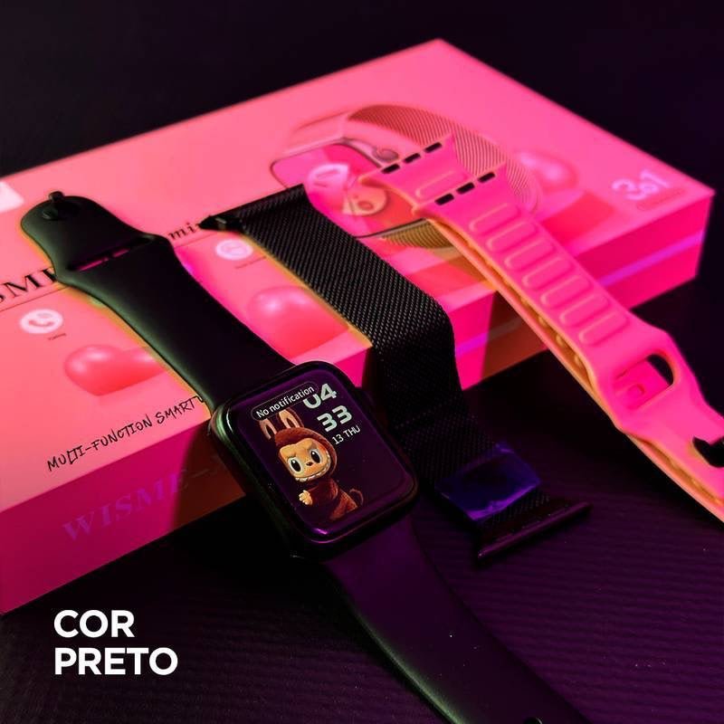 Smartwatch X13 Mini | Kit 3 Pulseiras | Custo Benefício - 01 do Brasil