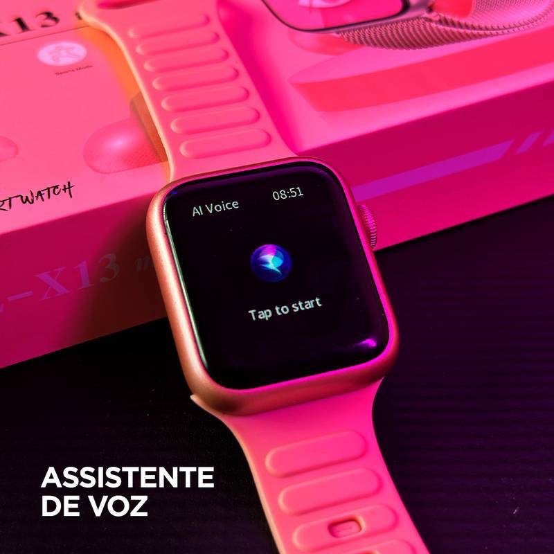 Smartwatch X13 Mini | Kit 3 Pulseiras | Custo Benefício - 01 do Brasil
