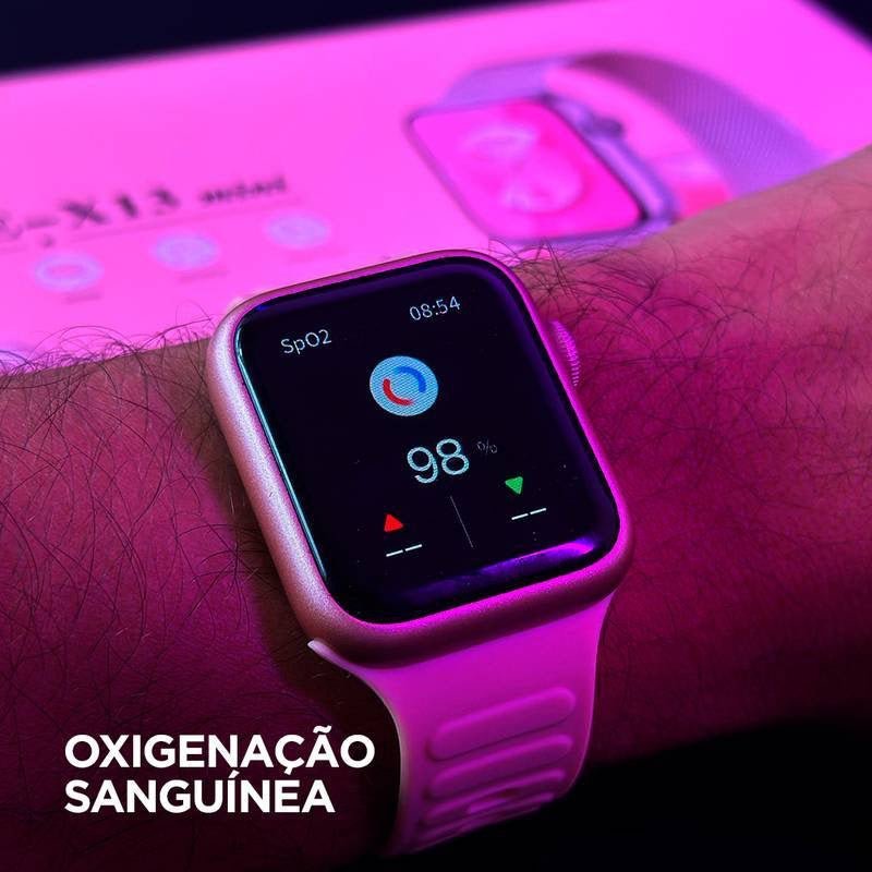Smartwatch X13 Mini | Kit 3 Pulseiras | Custo Benefício - 01 do Brasil
