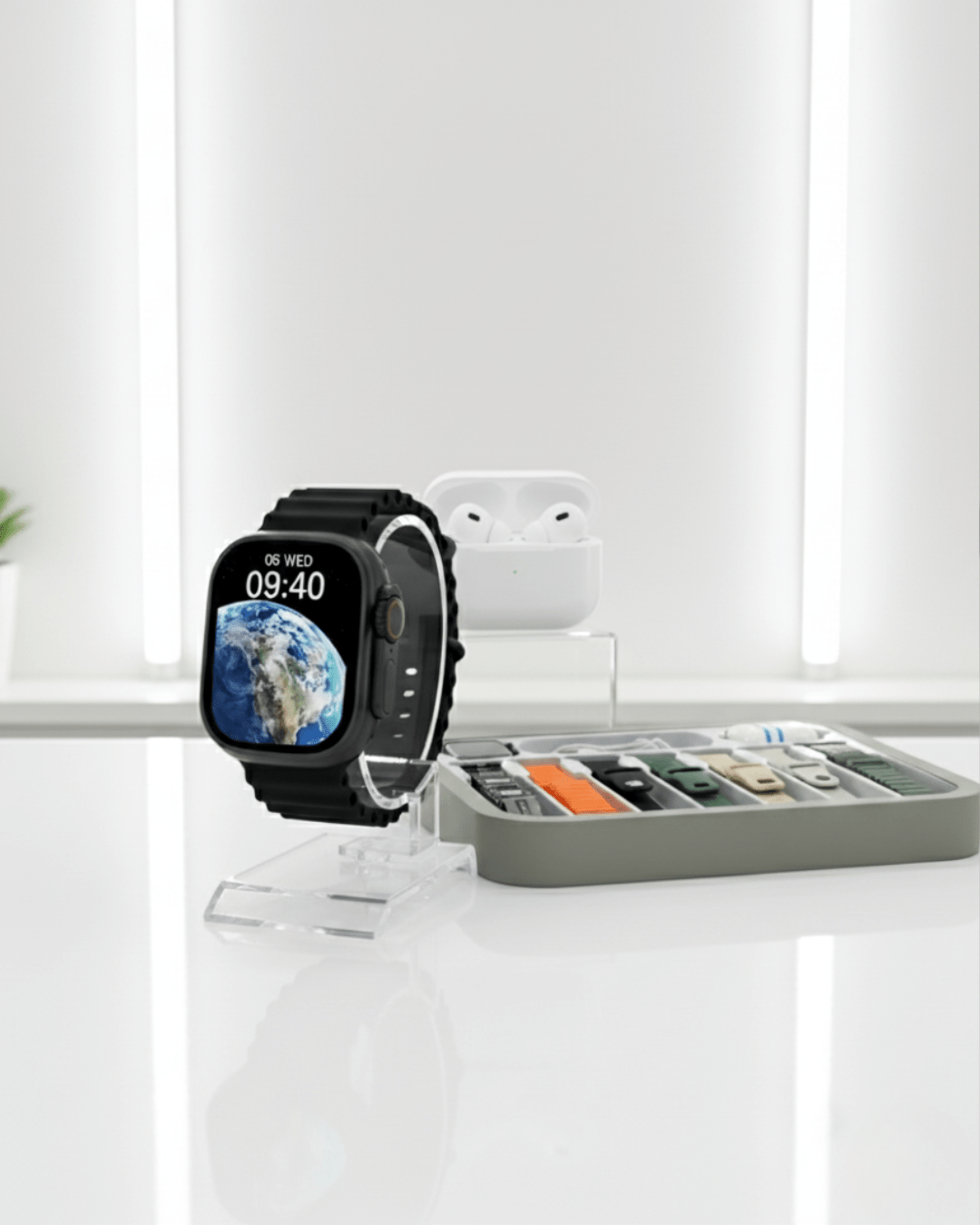 WS - 80 ULTRA 2 | Kit 7 pulseiras + Fone bluetooth - 01 do Brasil